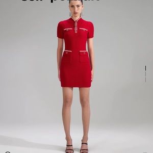 Self-Portrait Red Mini Dress